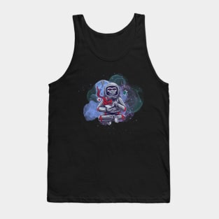 Monkey moon purple startdust in space Tank Top